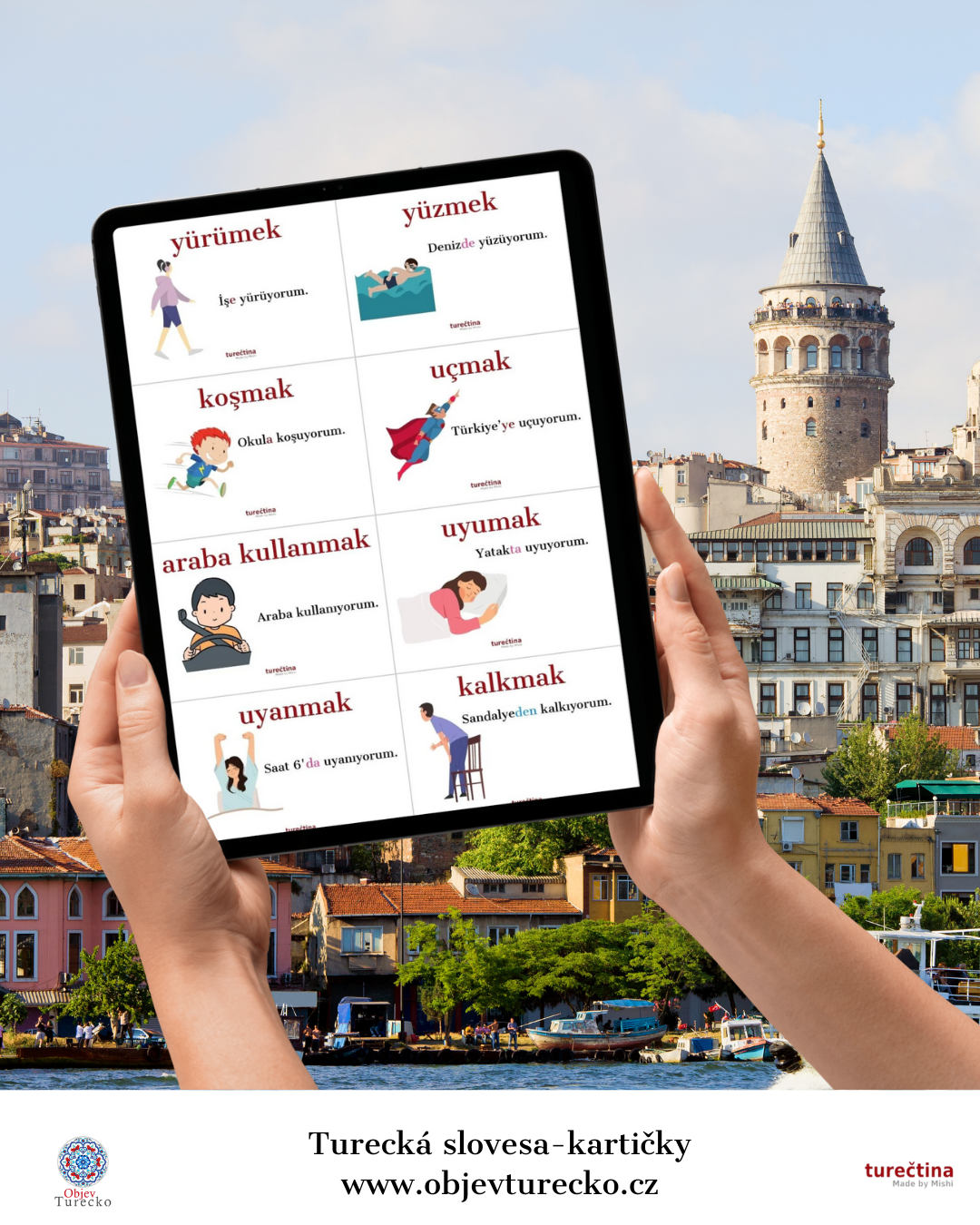 Turecké slovesá-kartičky (TJ-SJ) - Image 7